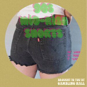 Grey Dark Wash Levi's 501 Shorts